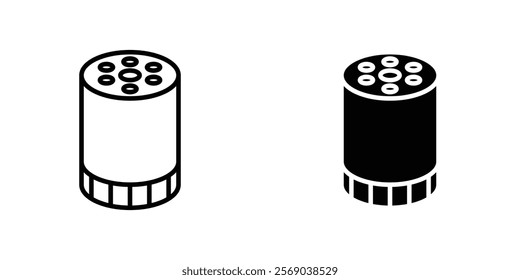Oil filter icons vector graphic pack