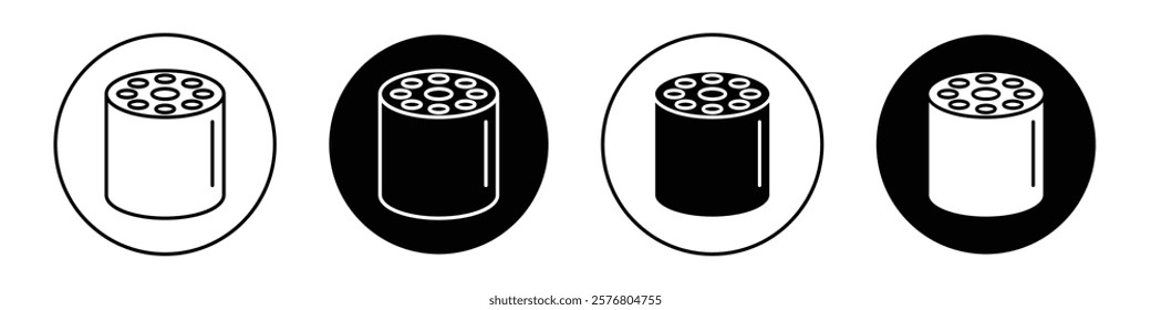 Oil filter icons vector pack for web designs