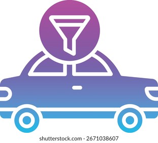 Icono de Vector de filtro de aceite. Se puede utilizar para aplicaciones de impresión, móviles y de Web.