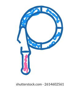 oil filter wrench doodle icon sketch vector. oil filter wrench sign. isolated symbol illustration