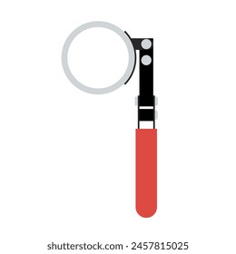 Oil Filter Wrench Tool for Automotive, Flat Vector Illustration Design