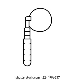 oil filter wrench tool line icon vector. oil filter wrench tool sign. isolated contour symbol black illustration