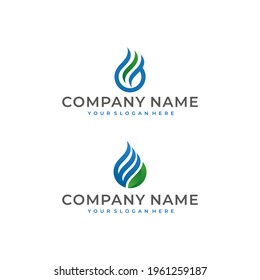 oil fire icon logo design.eps