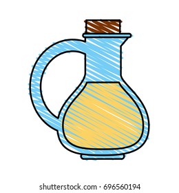 oil flask vector illustration