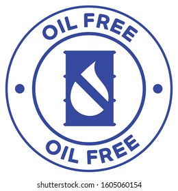 Oil free icon illustration. Ideal for catalogs, cosmetics and institutional newsletters