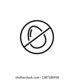 Oil free line icon. Egg free, healthy eating, vegetarian. Natural food. Vector illustration can be used for topics like food, dieting, market