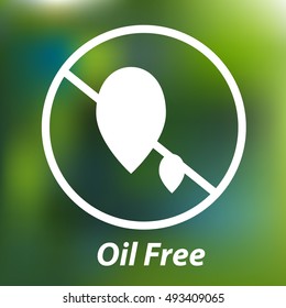 Oil Free Vector Icon