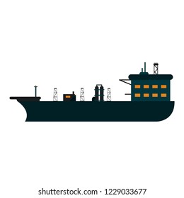 Oil freighter ship