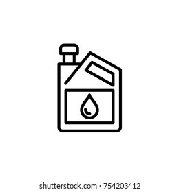 Oil gallon icon vector