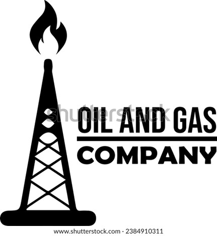 Oil and Gas Company Loge Design Vector