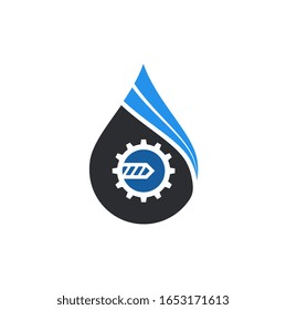 Oil & Gas Drilling Construction Industry logo vector