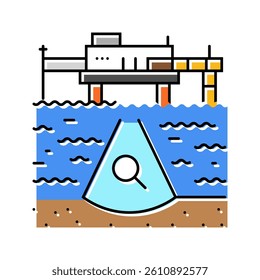 oil and gas exploration petroleum engineer color icon vector. oil and gas exploration petroleum engineer sign. isolated symbol illustration