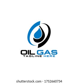 Oil Gas Fluid Liquid Premium Logo Design Template Vector