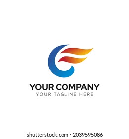 Oil and gas industry logo design concept.