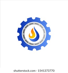 oil and gas industry vector design logo template