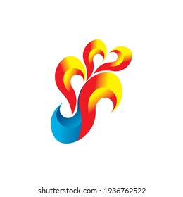 oil and gas logo design. Colorful 3D oil and gas logo vector template. oil and gas concept with 3D style design vector.
