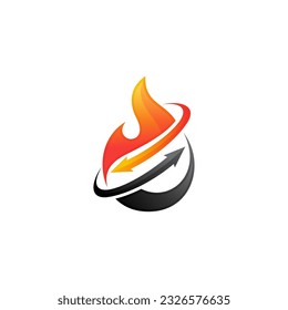 Oil And Gas Logo Design Icon Vector Template