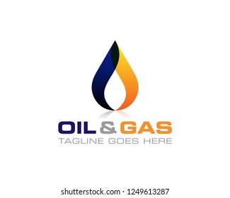 Oil And Gas Logo Design Vector Template