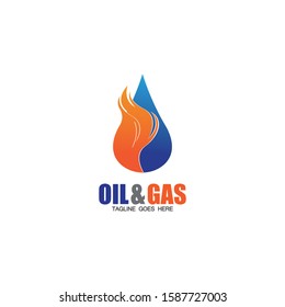 Oil Gas Logo Design Vector Icon Stock Vector (Royalty Free) 1587727003 ...