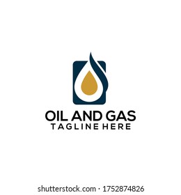 Oil And Gas Logo Design Vector Template