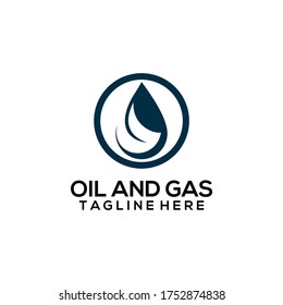 Oil and Gas Logo Design Vector Template