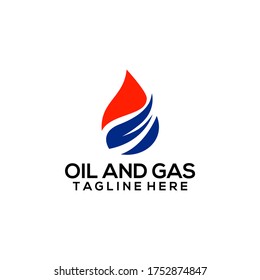 Oil and Gas Logo Design Vector Template