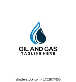 Oil and Gas Logo Design Vector Template