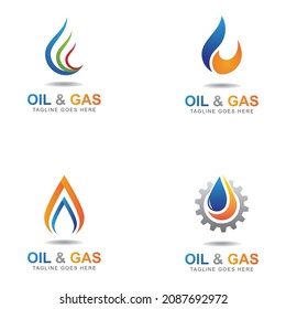 Oil And Gas Logo Design Vector Template