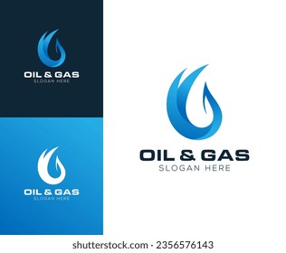 Oil and Gas logo design vector illustration inspiration