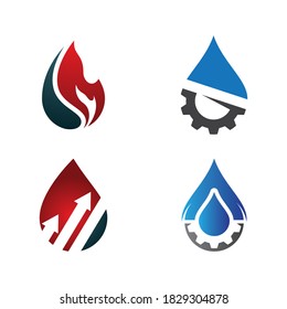 Oil and gas logo images  illustration design