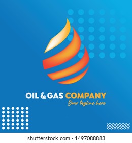 Oil Gas Logo Professional Branding Design Stock Vector (Royalty Free ...