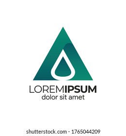 Oil and gas logo templates, Letter A logo design templates, Vector design template elements for your application or company.
