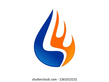 Oil and gas logo vector