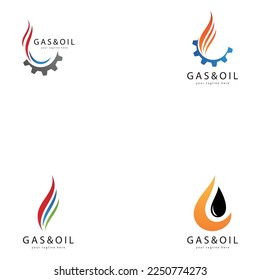 vector de logotipo de petróleo y gas