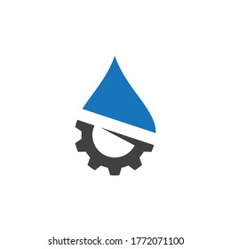 Oil and gas logo vector icon illustration