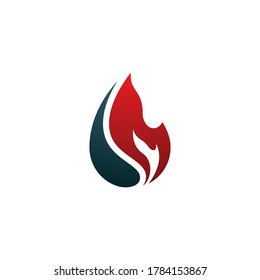Oil and gas logo vector icon illustration