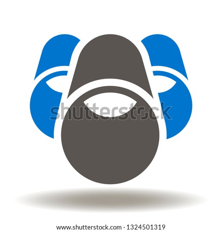 Oil gas pipeline icon vector. Pipe line transit transportation logo. Pipes symbol.