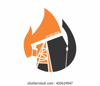 oil gas refinery gas fuel benzine gasoline industrial factory image vector 7