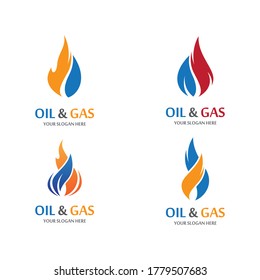 Oil and gas vector icon illustration