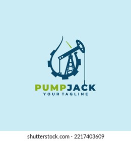 Oil and Gas Vector Illustration Logo Design Template