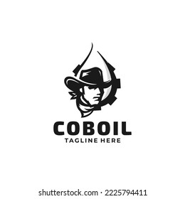 Oil and Gas vector illustration logo design template