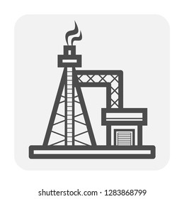Oil gas vent icon design for industry work.