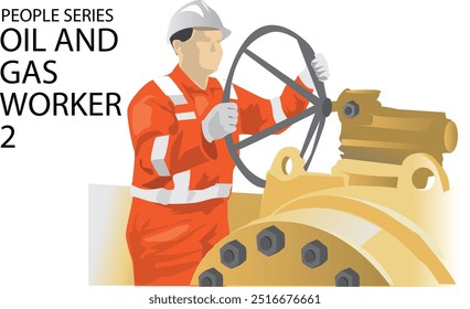 oil and gas worker control oil flows