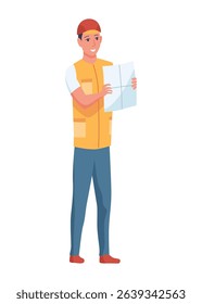 Oil gas worker. Oil industry, engineers in workwear. Oil industry extraction and refinery production. Vector cartoon illustration