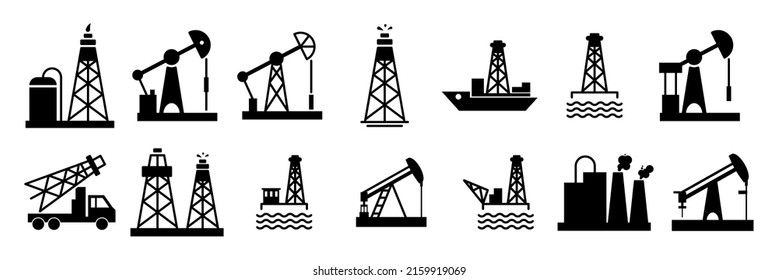 Oil, gasoline, petroleum related icon