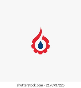 oil gear template logo design