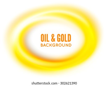 Oil or gold. Vector illustration on white background