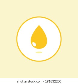 oil or honey vector drop