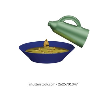 oil icon 3d illustration render

