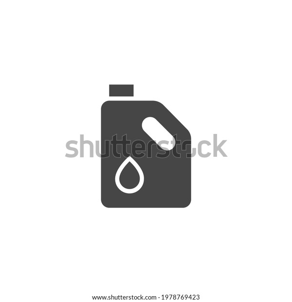Oil Icon Black and\
White Vector Graphic